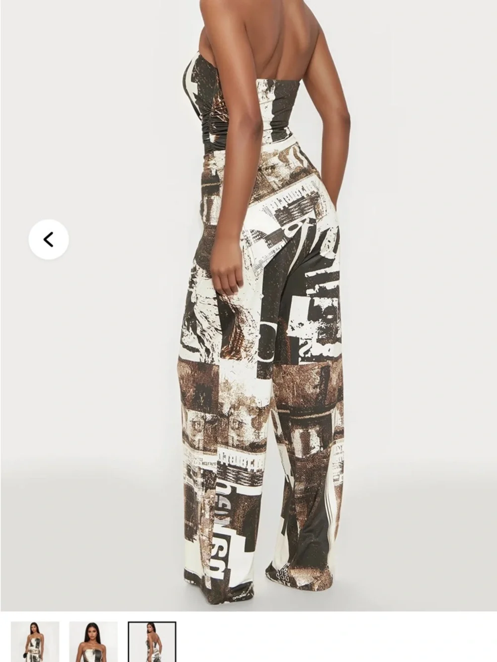 Abstract Print Strapless Set - Picture 3 of 6